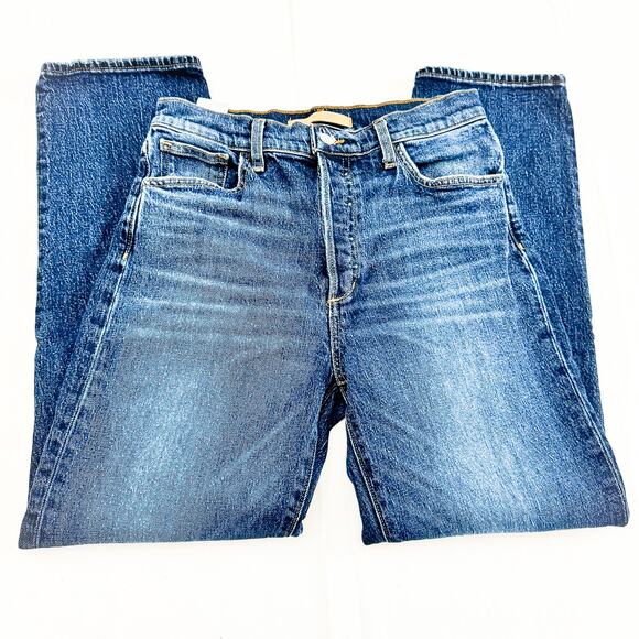 Joe's The Honor High Rise Vintage Straight Dark Button Fly Denim Jeans Size 28 - Picture 4 of 8